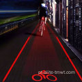 Laser laser lâmpada recarregável USB de bicicleta colorida